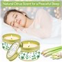 SaiXuan Bougie Citronnelle – 9 Bougies Parfumées Naturelles en Boîte Métal Dorée – Citronnelle avec Cire de Soja – Bougie Anti M