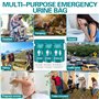 BBLTIFF 15 Pièces Sac Urinaire, 750 ML Urinoirs Portables, Pisse Debout, Toilettes Portables pour Femmes, Hommes et Enfants, Sac