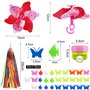 UNOLIGA Accessoires de Vélo Enfant, Sonnette de Vélo Filles, Tassel Moulin à Vent Banderoles pour Poignee Vélo, Décorations Rayo