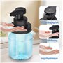 Distributeur de savon en verre automatique sans contact - 350 ml - Rechargeable - Style bocal - Avec pompe à capteur - Pour sall