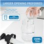 Distributeur de savon en verre automatique sans contact - 350 ml - Rechargeable - Style bocal - Avec pompe à capteur - Pour sall