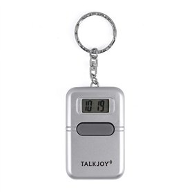 Montre de poche parlante professionnelle en porte-clés - Avec indication vocale de l'heure et réveil - Numérique - Pour homme