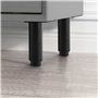 Lot de 2 Pieds de Meubles Reglable, 15-25cm Pied de Table, Réglable en Hauteur Métal Pieds de Lit avec Vis