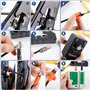 Kit d'outils à sertir RJ45, Pince à Sertir RJ45 avec 20 connecteurs RJ45 Cat7/Cat6a Pass Through, Testeur de Câble Réseau, outil