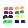 ZHjuju Couvre-clés, 24 pièces Couvre-clés Demi-Ronds universels en Caoutchouc 8 Couleurs Couvre-clés Flexibles pour clé d'organi