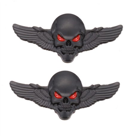 Lot de 2 emblèmes en métal imperméable pour voiture