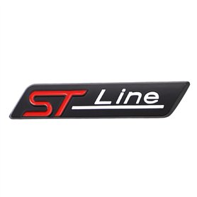 1 emblème de ligne applicable à toutes les portières de véhicules et autres articles (noir et rouge)