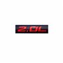 Lot de 2 autocollants pour portière de voiture - 2 l - Noir et rouge