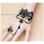 Jurxy Collier Tour de Cou en Dentelle avec Bracelet Punk Party Gothic Vintage Fait Main Lolita Rétro Esclave Punk Vampire Victor