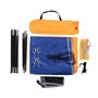 Bateau Gonflable Parasol voilier auvent Toit auvent Toit Tente de pêche Parasol de Plage Bleu (4 Personnes)