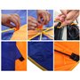 Bateau Gonflable Parasol voilier auvent Toit auvent Toit Tente de pêche Parasol de Plage Bleu (4 Personnes)