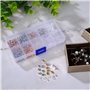 Fermoirs de Boucles d'Oreilles 10 Styles Boucles d'oreilles à Tige Créoles Fermoirs Poussoirs Clips Bullet Papillon Forme en Mét