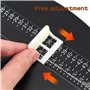 Bimhayuu Pedimetre Enfants et Adultes Appareil de Mesure du Pied pour le Mesureur de Chaussures Pointure Chaussure Mesurer Pied 