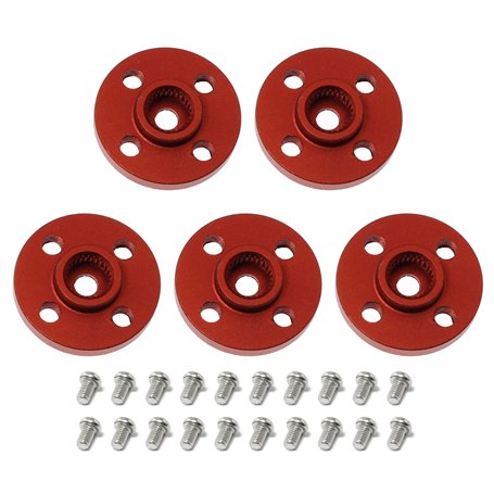 SQXBK Lot de 5 bras de servomoteur rond 25 T en alliage d'aluminium CNC standard pour servomoteur de voiture robot bateau avion