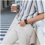 iHoxstrapie Bracelet Compatible avec Amazfit Bip 5 46mm, Bracelet de Remplacement en Acier Inoxydable 22mm pour Amazfit Bip 5