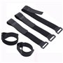 Cisixin Lot de 10pcs Attache Câble, Sangles à Scratch Réglables avec Boucle en Plastique (300 mm x 25 mm)