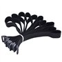 Cisixin Lot de 10pcs Attache Câble, Sangles à Scratch Réglables avec Boucle en Plastique (300 mm x 25 mm)