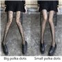 Collants Voilés Noirs Transparents Polka Dots