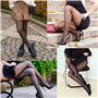 ROSVAJFY 2 Paire Femmes Collants Sexy à Pois, Collants Voilés Noirs Transparents Polka Dots, Bas Taille Haute Résistant, Collant
