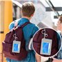 5 Packs Porte-Cartes de Bus avec 3 Emplacements pour Cartes
