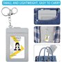 Porte-Badge en PU Cuir Adapté pou