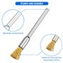 Brosse en Laiton de Polissage, 48 Pcs Brosses de Polissage en Laiton pour Détartrage et Polissage, Ensemble Métallique pour Perc