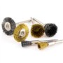 Brosse en Laiton de Polissage, 48 Pcs Brosses de Polissage en Laiton pour Détartrage et Polissage, Ensemble Métallique pour Perc