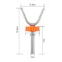 Filetées de Broche Tiges, 4 Pcs Broches Tiges Pression Conviennent aux Barrières de Sécurité et Garde-Corps d'escalier, Boulons 