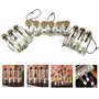 Itian Vintage Coastal Clear Glass Wishing Bottles avec des Bouchons en liège et Une Coquille de Plage À l'intérieur pour Un Cade
