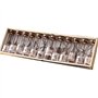 Itian Vintage Coastal Clear Glass Wishing Bottles avec des Bouchons en liège et Une Coquille de Plage À l'intérieur pour Un Cade