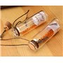 Itian Vintage Coastal Clear Glass Wishing Bottles avec des Bouchons en liège et Une Coquille de Plage À l'intérieur pour Un Cade
