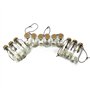 Itian Vintage Coastal Clear Glass Wishing Bottles avec des Bouchons en liège et Une Coquille de Plage À l'intérieur pour Un Cade