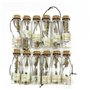 Itian Vintage Coastal Clear Glass Wishing Bottles avec des Bouchons en liège et Une Coquille de Plage À l'intérieur pour Un Cade