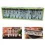 Itian Vintage Coastal Clear Glass Wishing Bottles avec des Bouchons en liège et Une Coquille de Plage À l'intérieur pour Un Cade