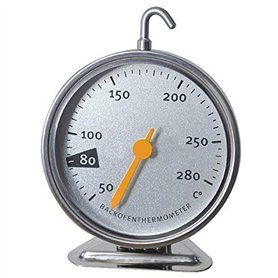 Itian Thermomètre au Four en Acier Inoxydable avec Crochet Suspendu Outil de Cuisson de Cuisine