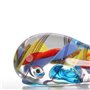 Tooarts Coloré Baleine Cadeau Ornement en Verre Figurine d'animal Soufflé Home Decor Multicolor