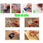 Tampon Silicone Scrapbooking, 10 Pièces Tampons Transparents avec 1 Pièces Tampon Encreur Acrylique 10x10 cm, Tampons Clear Scra