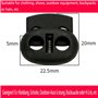 50 pièces 2 trous Plastique pour Cordons arrets Cord stopper Noir stop cordon forme ronde pour extérieur vêtements mouvement cha