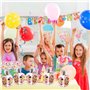 24pcs Boîtes,Fête Sac-cadeau, Boîtes de Fête d'anniversaire, Sac en Papier, Papier Cadeau pour Thème Décorations Réutilisable Sa