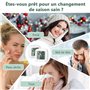 Vinabo 2 pièces Petit Thermomètre Hygromètre Intérieur Digital à Haute Précision, Indicateur Niveau de Confort pour Bureau,Chamb