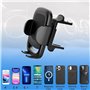 YIEDDE Support Telephone Voiture pour Trous de Ventilation Ronds Support de Voiture Mercedes Benz Protection Contre Le Support d