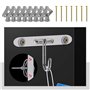 CPYJW 100 Pièces Cheville Placo,Fixations Pour Plaques De Plâtre Vis Placo Cheville Brique Creuse Forme Papillon Pour Fixations 