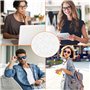 CPYJW 12 Paires Accessoires Pour Lunettes,Anti Glisse Lunettes Protection Nez Capsule Nasale En Forme De D Pour Lunettes Patch N