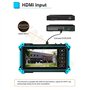Testeur de vidéosurveillance, IPC-5200C Plus 5 Pouces IPS écran Tactile IP CVBS testeur de caméra analogique 4K H.265 Moniteur v