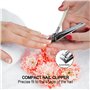 YUNYU Lot de 3 coupe-ongles en acier inoxydable très résistant pour couper les ongles des doigts et des orteils, avec lime à ong
