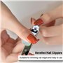 YUNYU Lot de 3 coupe-ongles en acier inoxydable très résistant pour couper les ongles des doigts et des orteils, avec lime à ong