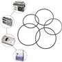 Lot de 20 courroies rondes en caoutchouc pour enregistreur à cassette - 1,5 mm - Accessoires vidéo - Courroie de remplacement ro