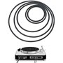 Lot de 20 courroies rondes en caoutchouc pour enregistreur à cassette - 1,5 mm - Accessoires vidéo - Courroie de remplacement ro