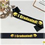 KUIRUNRX® Diplome Universitaire Robe, Chapeau de Remise de Diplôme et Ruban 2025, Noir Chapeau d'étudiant Bachelor pour Cérémoni