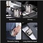 Horuili® Mini Electric Shaver, Rasoir électrique à double tête pour hommes, Mini rasoir électrique portable, USB Rechargeable, A